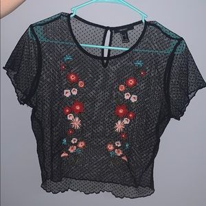 Forever 21 mesh crop top